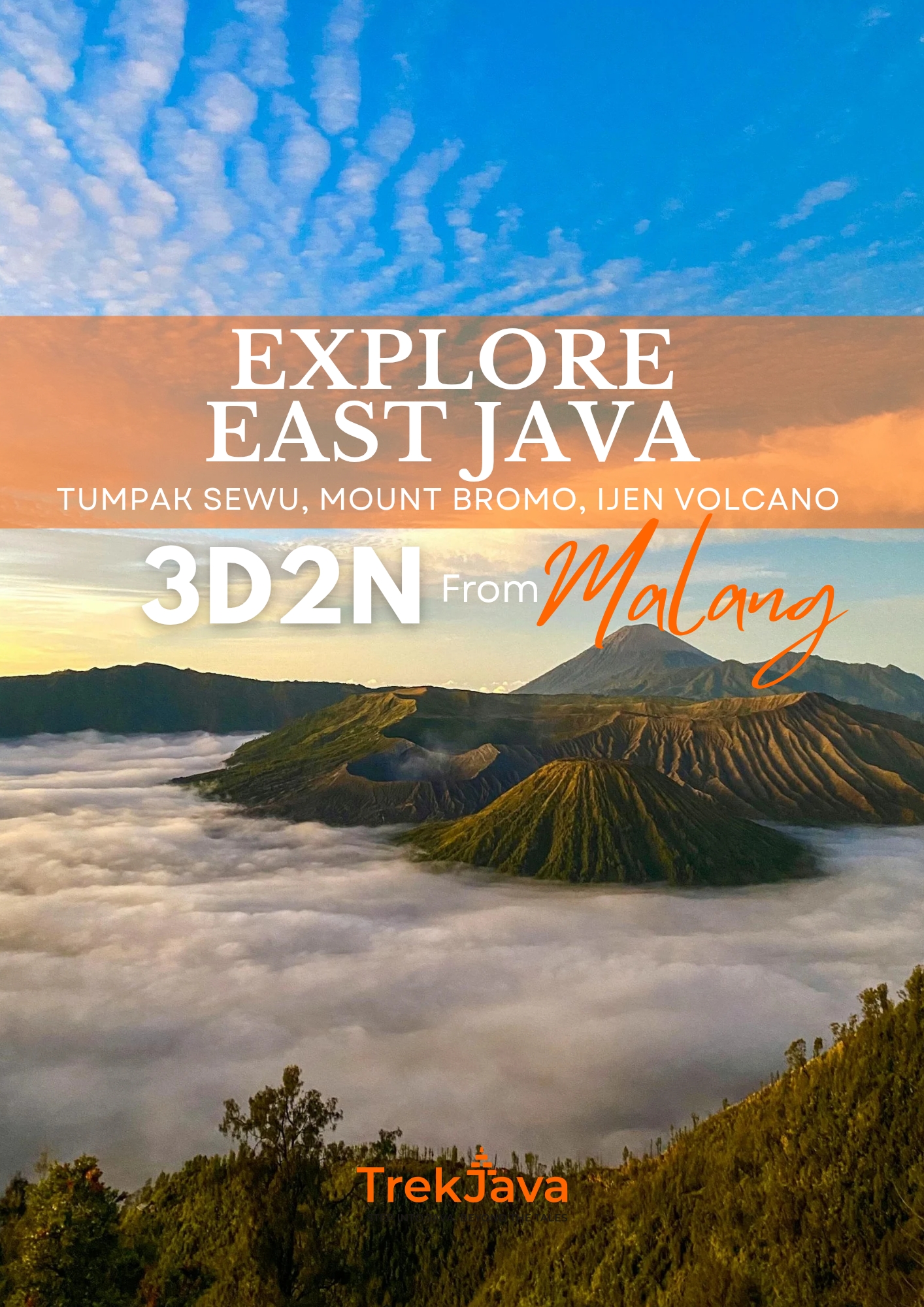 3-day East Java volcano and waterfall adventure from Malang