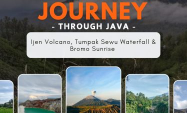Scenic 4-day East Java tour from Bali featuring Ijen Crater, Tumpak Sewu Waterfall and Mount Bromo sunrise