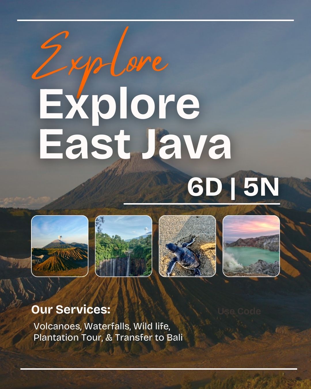 6 day east java adventure bromo tumpak sewu sukamade ijen crater