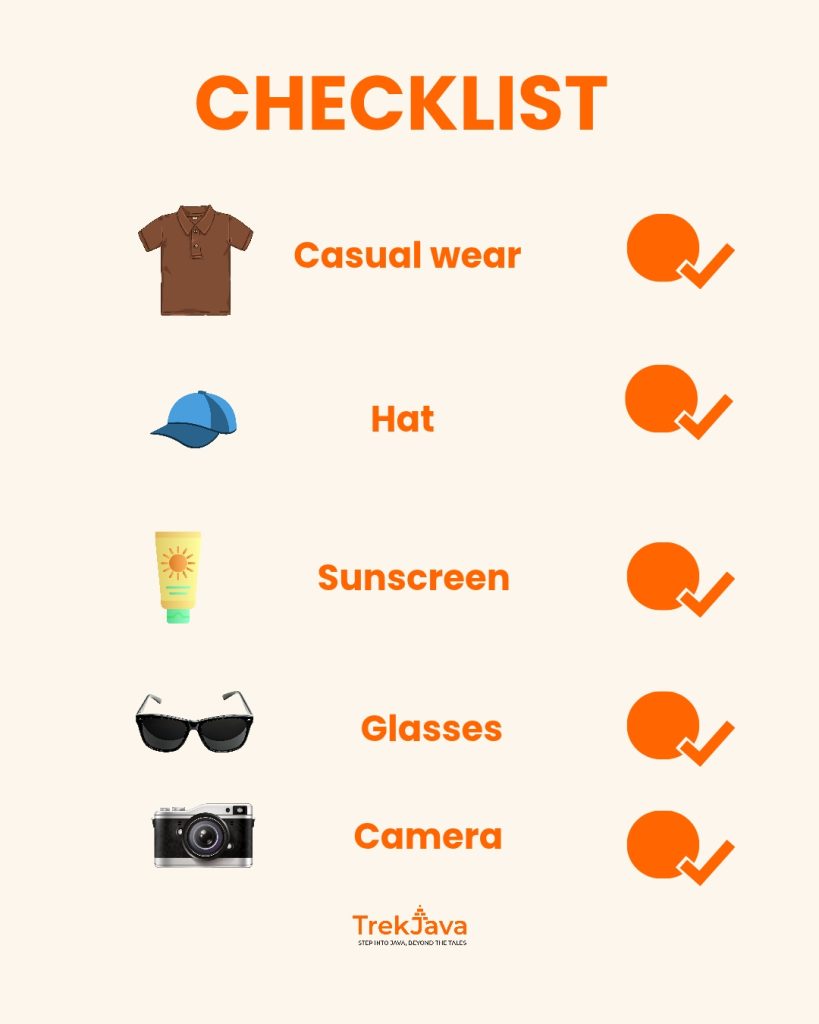 Borobudur visitor checklist
