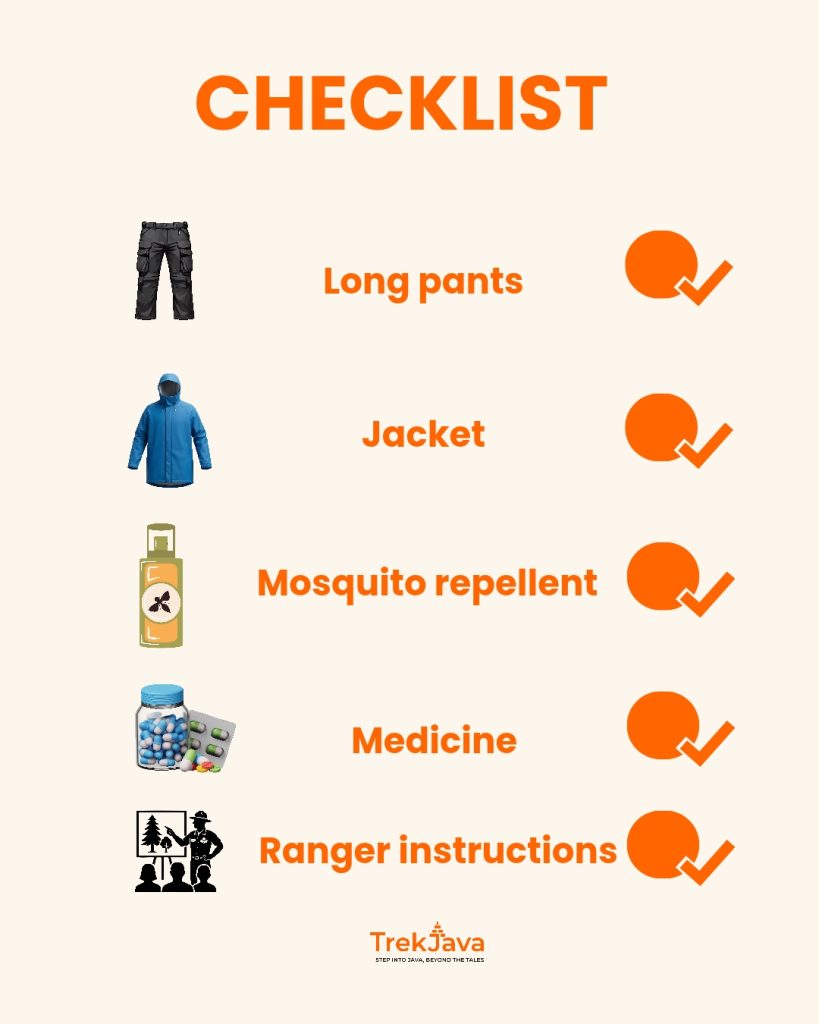 Sukamade turtle visitor checklist