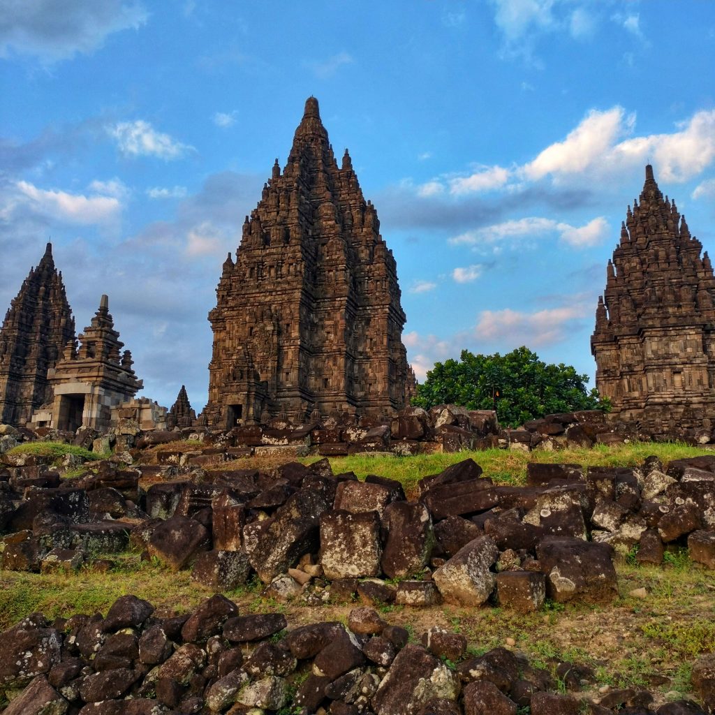 Prambanan Temple at Sunset