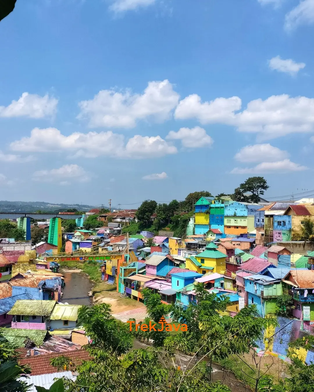 Colorful houses in Jodipan Village, Malang